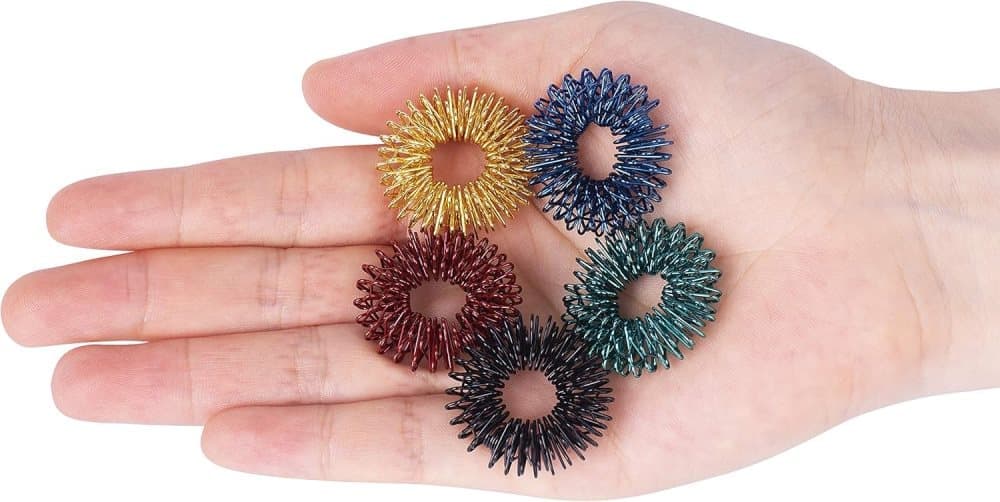 Fidget Stress Ring Sensory Toys for Anxiety and ADHD - 14 Pack Stress Rings