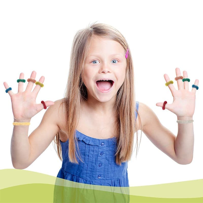 Fidget Stress Ring Sensory Toys for Anxiety and ADHD - 14 Pack Stress Rings