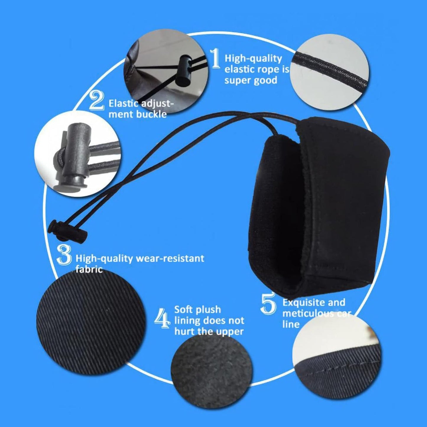 2Pcs Driving Shoe Heel Covers, Driver Heel Protector Pad Flat Shoe External Guard Cushion for Heel Protection