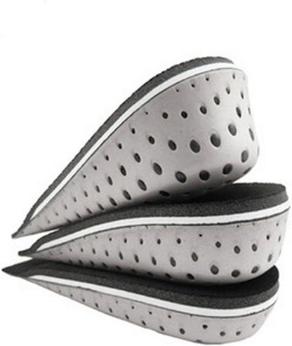 Guithia Memory Foam Invisible Height Increasing Insoles Elevator Heel Lift Shoe Pad 3.3CM