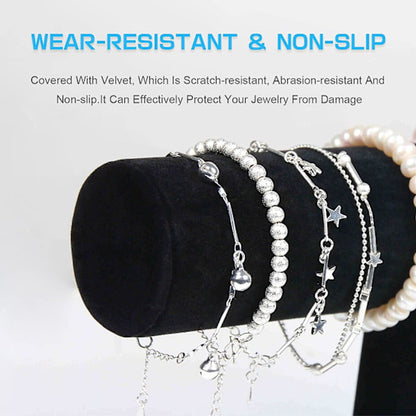 Bracelet Stand - Watch Stand - Flannel Bracelet Display Stand - T-Shaped Display Stand Jewelry Bracelet Watch Display Stand