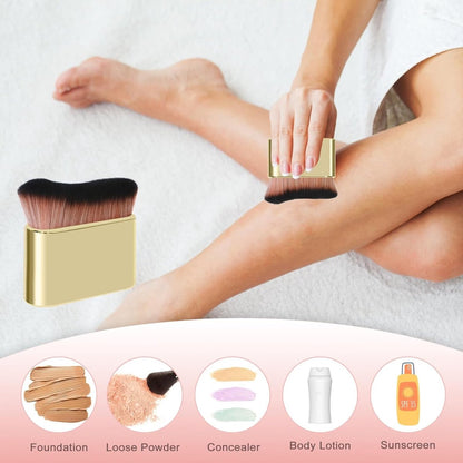 Foundation Makeup Brush - Portable Makeup Brush (Gold)