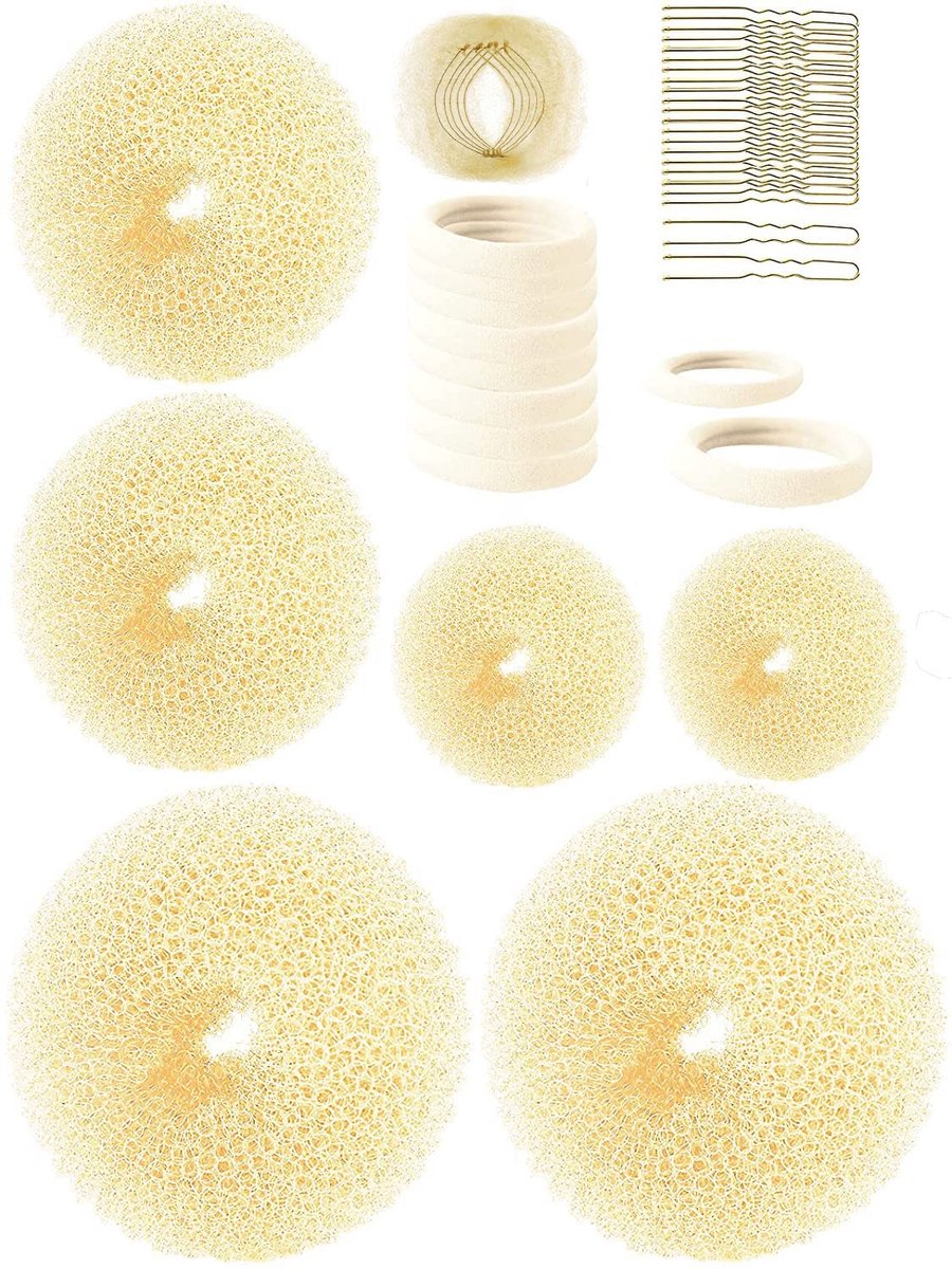 Hair Accessories - Women's Hair Styling Set - Hair Styling Tools - Braiding Set - 41 Pieces - Gold