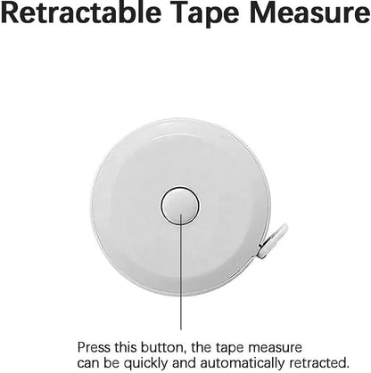 Measuring Tape - 3-Pack - Extendable Measuring Tape - Double-Sided Flexible Measuring Tape - Suitable for Measuring Body Sizes - 60 Inches (1.5 Meters) - Can Be Used for Sewing Fabrics, Making Clothes, Etc. (Macaron Blue, Pink, Green)