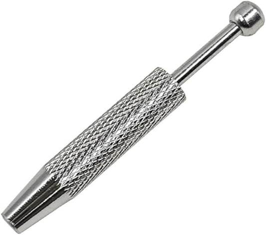 Stainless steel four-jaw clamp with anti-slip mesh grip and pointed prongs