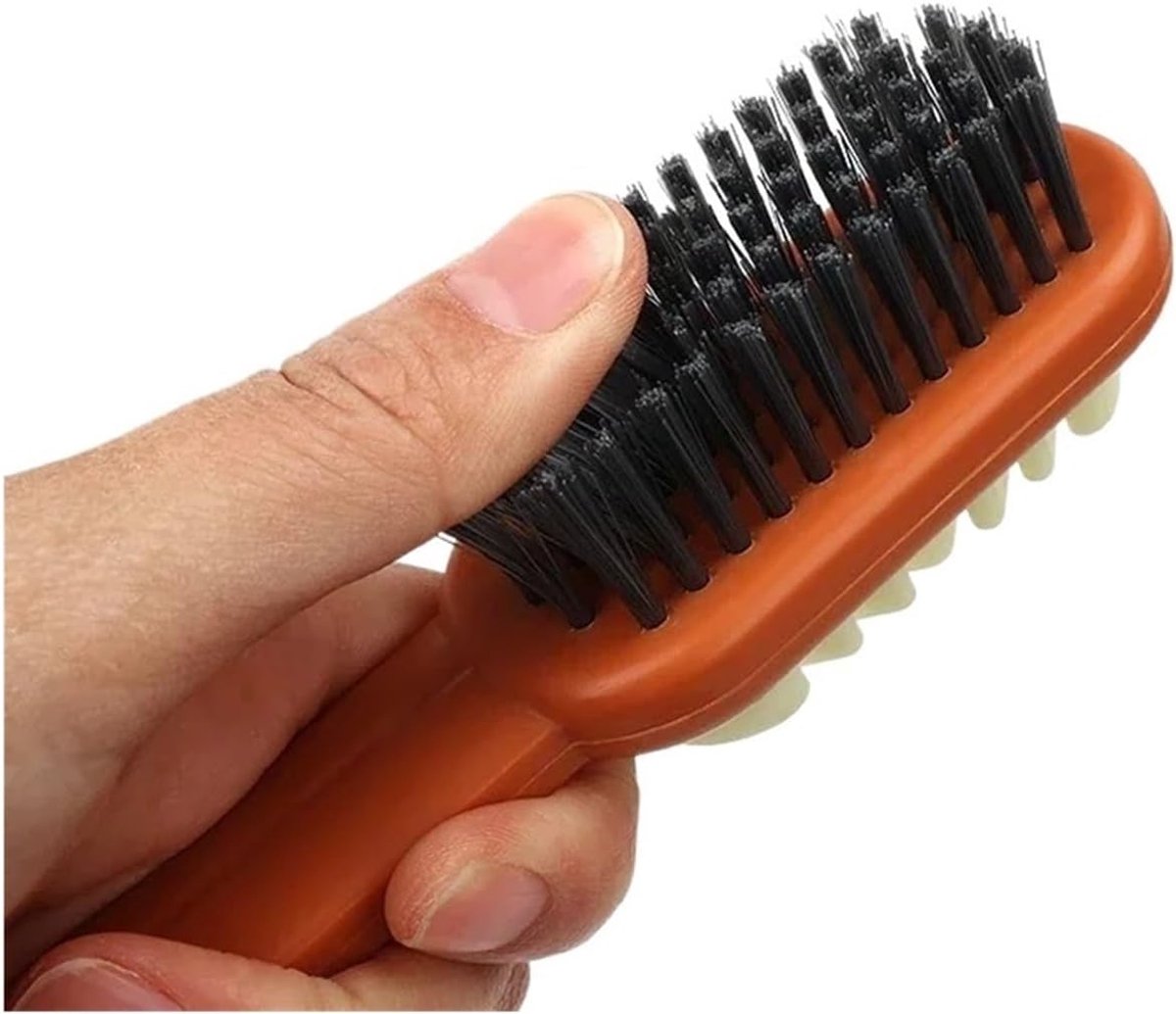 Shoe Brush - 2-in-1 Matte Shoe Brush - Soft Cleaning Brush - Silicone Brush - Provides optimal care for suede and leather shoes.