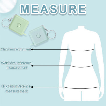 Tape Measure - Extendable Tape Measure - Small Tape Measure - 1.5 m Extendable Tape Measure for Sewing and Crafts, Body Measurements, Weaving Fabrics - Set of 3 (Blue, Pink, Green)