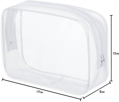 4-Piece Transparent Travel Toiletry Bag - Portable Makeup Bag - Multifunctional Waterproof Set - Skin Care & Makeup Bag