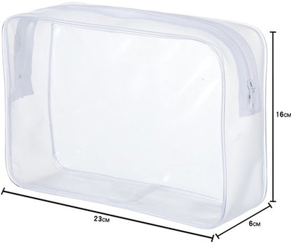 4-Piece Transparent Travel Toiletry Bag - Portable Makeup Bag - Multifunctional Waterproof Set - Skin Care & Makeup Bag