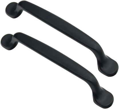 Cabinet handles, children's room handles, cabinet knobs, drawer pulls for wardrobes, kitchen handles - aluminum alloy - 2 pieces - (post spacing 128 mm)