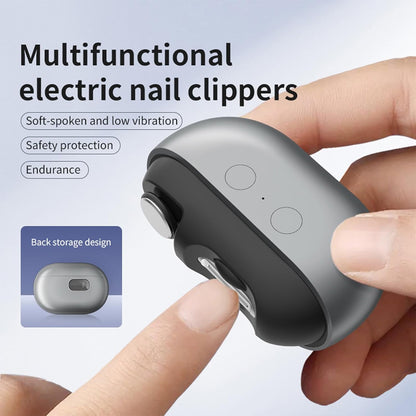 Smart Nail Clippers, Electric Toenail Clippers for Seniors and Babies, 2026 3-in-1 Electric Nail Clippers and Polisher (with LED Light, USB Port, and Nail Clipper Storage Case) (Black) Black