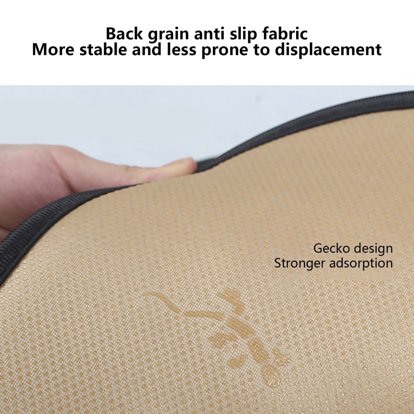 Car Seat Cushion, Driver Seat Cushion with Comfort Memory Foam & Non-Slip Rubber Bottom, Car Seat Pad Works with 95% of Vehicles and Office Chair or Home 44x48cm/17.32x18.9 inches Gray