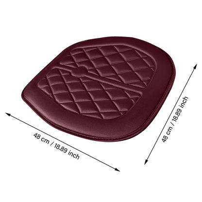 Car Seat Cushion, Driver Seat Cushion with Comfort Memory Foam & Non-Slip Rubber Bottom, Car Seat Pad Works with 95% of Vehicles and Office Chair or Home 48x48cm/18.89x18.89 inches Gray