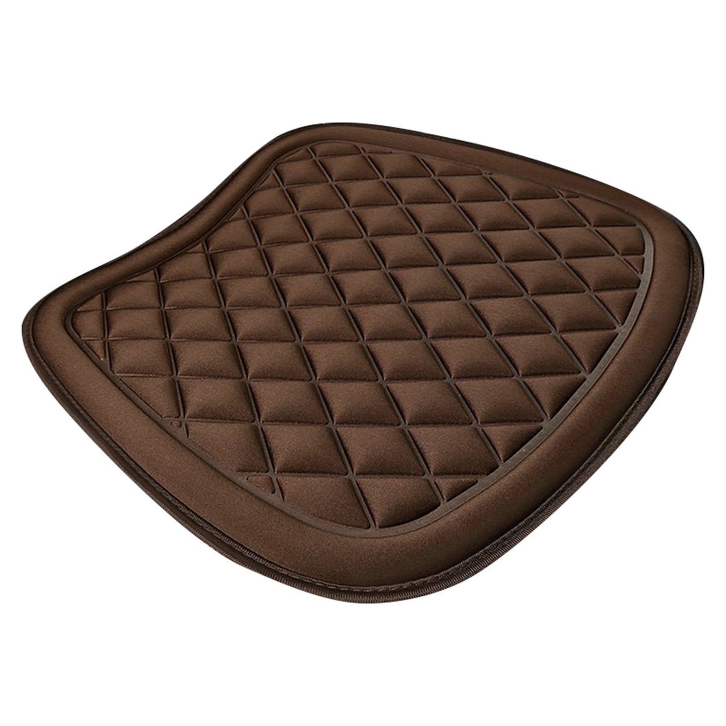 Car Seat Cushion, Driver Seat Cushion with Comfort Memory Foam & Non-Slip Rubber Bottom, Car Seat Pad Works with 95% of Vehicles and Office Chair or Home 44x48cm/17.32x18.9 inches Wine