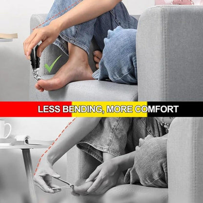 Nail Clippers, Long Handle Ergonomic Angled Head Senior Toenail Clipper, Toe Nail Clippers for Thick Nails, Ultra Sharp Stainless Nail Clipper with Catcher for Men Women 1 Nail Clipper + Nail File + Container Bag