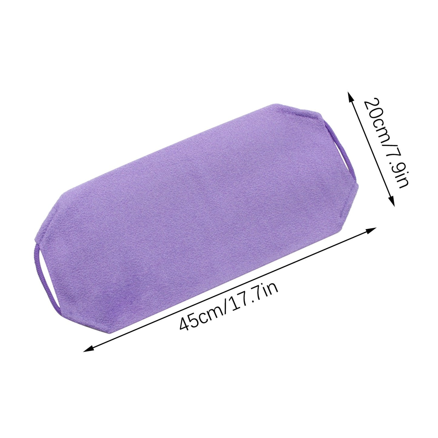Tyidzon Exfoliating Back Scrubber with Handles, 17.7 Inch Double-Sided Back Exfoliator Body Scrub Towel, Exfoliating Washcloth Bath Tool for Use in Shower, Back Washer to Clean Your Skin for Women Purple