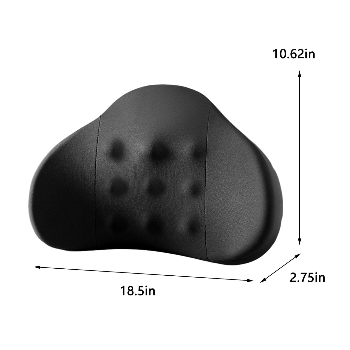 LSLJS Lumbar Cushion Memory Foam Lumbar Support Pillow for Car - Mid/Lower Back Support Cushion - for Car Seat, Office Chair, Car Lumbar Support Cute Car Pandas Lumbar Pillow Car Interior Supplies A-Dark Gray