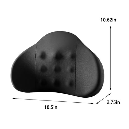 LSLJS Lumbar Cushion Memory Foam Lumbar Support Pillow for Car - Mid/Lower Back Support Cushion - for Car Seat, Office Chair, Car Lumbar Support Cute Car Pandas Lumbar Pillow Car Interior Supplies A-Dark Gray
