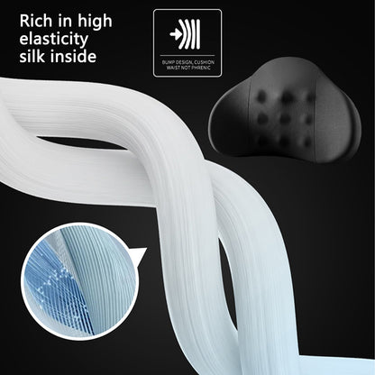 LSLJS Lumbar Cushion Memory Foam Lumbar Support Pillow for Car - Mid/Lower Back Support Cushion - for Car Seat, Office Chair, Car Lumbar Support Cute Car Pandas Lumbar Pillow Car Interior Supplies A-Dark Gray