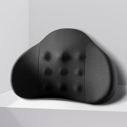 LSLJS Lumbar Cushion Memory Foam Lumbar Support Pillow for Car - Mid/Lower Back Support Cushion - for Car Seat, Office Chair, Car Lumbar Support Cute Car Pandas Lumbar Pillow Car Interior Supplies A-Dark Gray