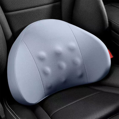 LSLJS Lumbar Cushion Memory Foam Lumbar Support Pillow for Car - Mid/Lower Back Support Cushion - for Car Seat, Office Chair, Car Lumbar Support Cute Car Pandas Lumbar Pillow Car Interior Supplies A-Light Blue