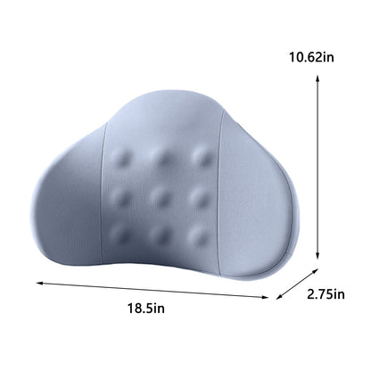 LSLJS Lumbar Cushion Memory Foam Lumbar Support Pillow for Car - Mid/Lower Back Support Cushion - for Car Seat, Office Chair, Car Lumbar Support Cute Car Pandas Lumbar Pillow Car Interior Supplies A-Light Blue