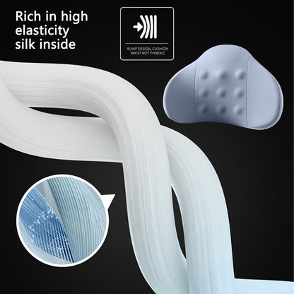LSLJS Lumbar Cushion Memory Foam Lumbar Support Pillow for Car - Mid/Lower Back Support Cushion - for Car Seat, Office Chair, Car Lumbar Support Cute Car Pandas Lumbar Pillow Car Interior Supplies A-Light Blue