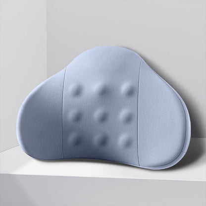 LSLJS Lumbar Cushion Memory Foam Lumbar Support Pillow for Car - Mid/Lower Back Support Cushion - for Car Seat, Office Chair, Car Lumbar Support Cute Car Pandas Lumbar Pillow Car Interior Supplies A-Light Blue