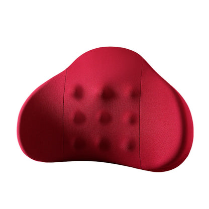 LSLJS Lumbar Cushion Memory Foam Lumbar Support Pillow for Car - Mid/Lower Back Support Cushion - for Car Seat, Office Chair, Car Lumbar Support Cute Car Pandas Lumbar Pillow Car Interior Supplies A-Red