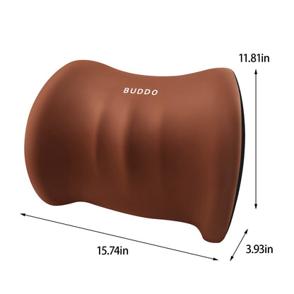 LSLJS Lumbar Cushion Memory Foam Lumbar Support Pillow for Car - Mid/Lower Back Support Cushion - for Car Seat, Office Chair, Car Lumbar Support Cute Car Pandas Lumbar Pillow Car Interior Supplies B-Coffee