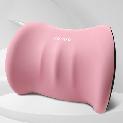 LSLJS Lumbar Cushion Memory Foam Lumbar Support Pillow for Car - Mid/Lower Back Support Cushion - for Car Seat, Office Chair, Car Lumbar Support Cute Car Pandas Lumbar Pillow Car Interior Supplies B-Pink