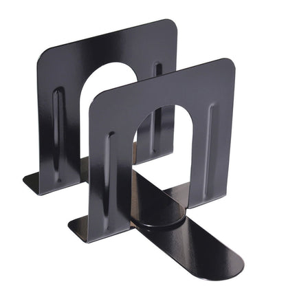 JWDX Hot Clearance! 1 1/4 Bookends Gauge Economy Pair x 3/4 Standard Heavy 5 x 5 4 & Stationery, 2Pc Book Baffle Book Clip Board Book Clip Support One Size Black