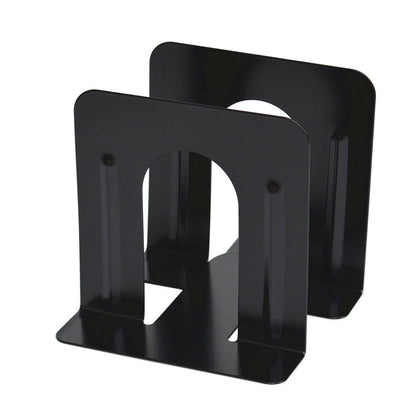 JWDX Hot Clearance! 1 1/4 Bookends Gauge Economy Pair x 3/4 Standard Heavy 5 x 5 4 & Stationery, 2Pc Book Baffle Book Clip Board Book Clip Support One Size Black