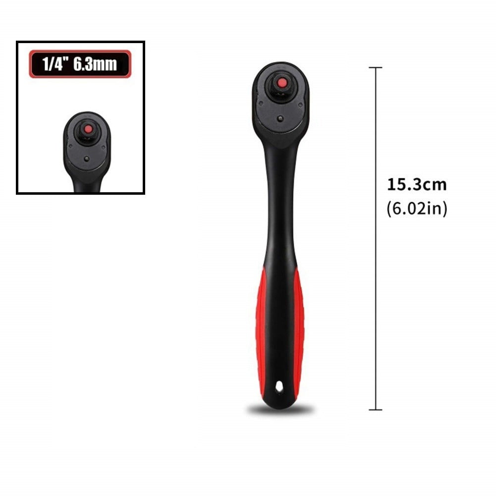 72 Tooth Ratchet Wrench Driver Quick-Release Socket Wrench 9.5Mm Fangkenuo 6.35Mm