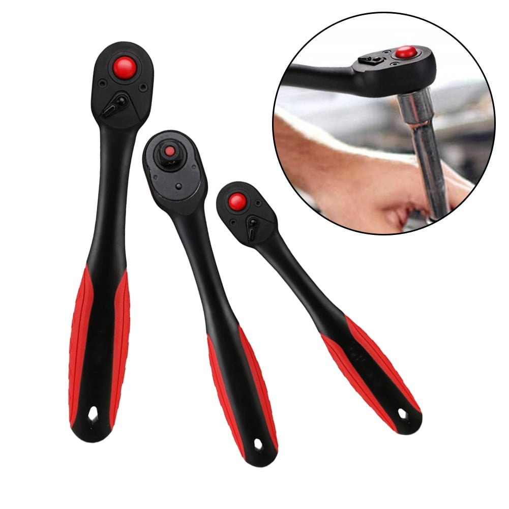 72 Tooth Ratchet Wrench Driver Quick-Release Socket Wrench 9.5Mm Fangkenuo 6.35Mm