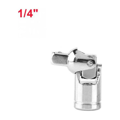 1/4In 3/8In 1/2In -Universal Joint Socket Swivel Drive Adapter Reducer For Ratchet Extension Bar Repair Cars Wrench Sockets 1-4Inch Smile Home 1-4Inch