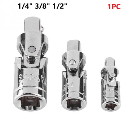 1/4In 3/8In 1/2In -Universal Joint Socket Swivel Drive Adapter Reducer For Ratchet Extension Bar Repair Cars Wrench Sockets 1-4Inch Smile Home 1-4Inch