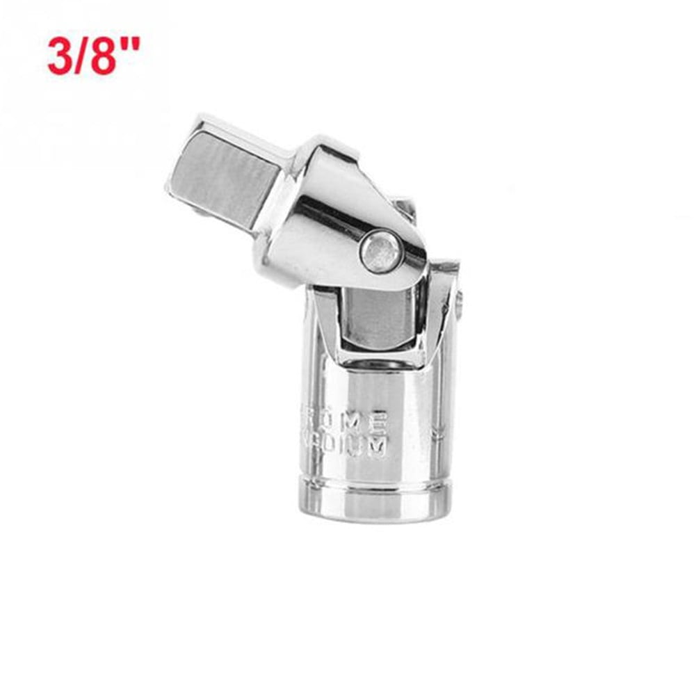 1/4In 3/8In 1/2In -Universal Joint Socket Swivel Drive Adapter Reducer For Ratchet Extension Bar Repair Cars Wrench Sockets 1-4Inch Smile Home 3-8Inch