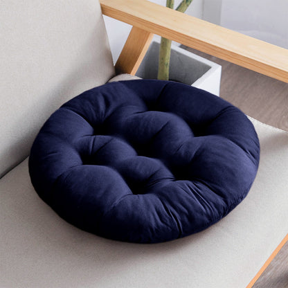 Outdoor Seat Cushion, Round Rattan Cushion, Hanging Basket Chair Cushion for Swing Chair Hammock Wicker Chair Rocking Chair,Vuyungers Seat Cushions Floor Pillow Blue