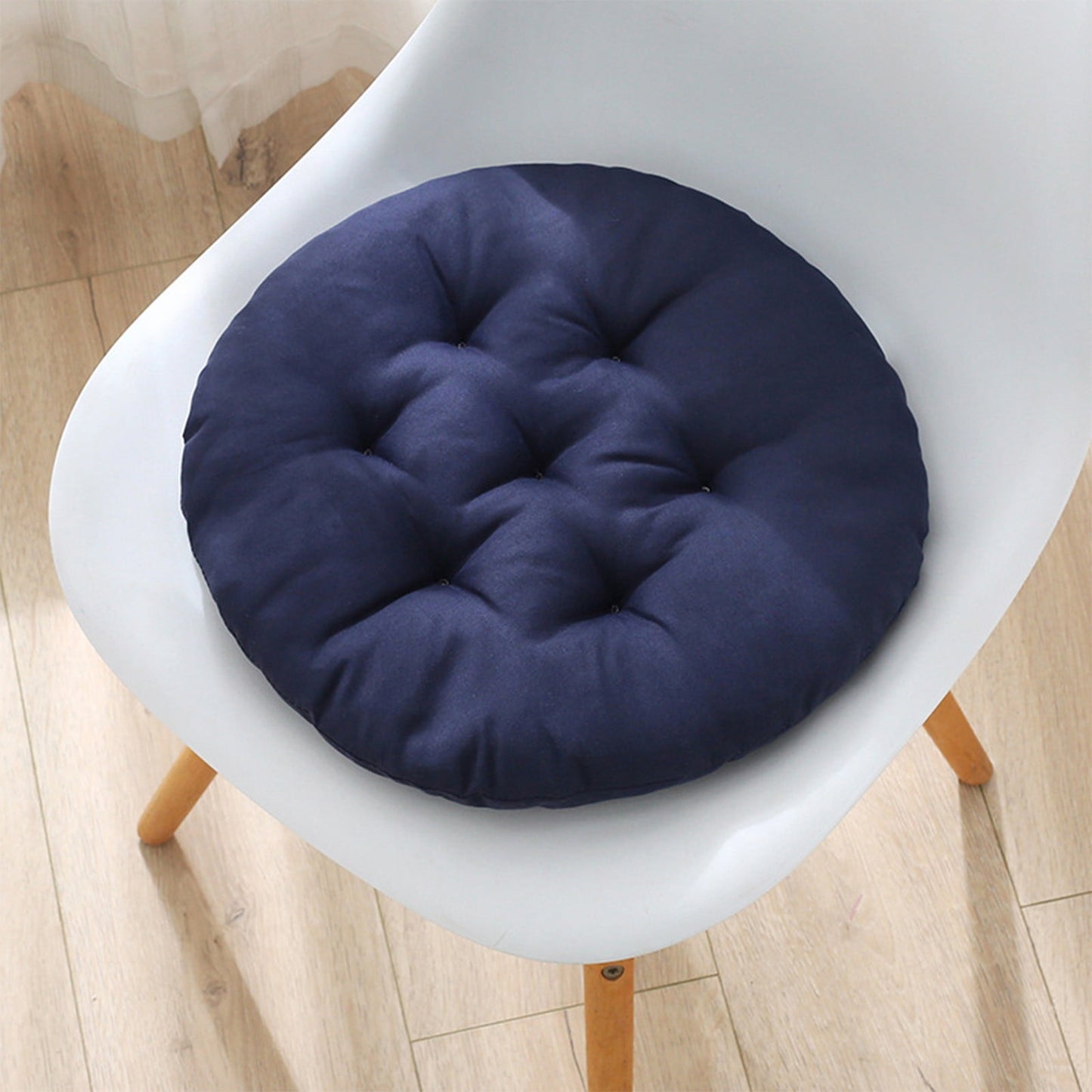 Outdoor Seat Cushion, Round Rattan Cushion, Hanging Basket Chair Cushion for Swing Chair Hammock Wicker Chair Rocking Chair,Vuyungers Seat Cushions Floor Pillow Blue