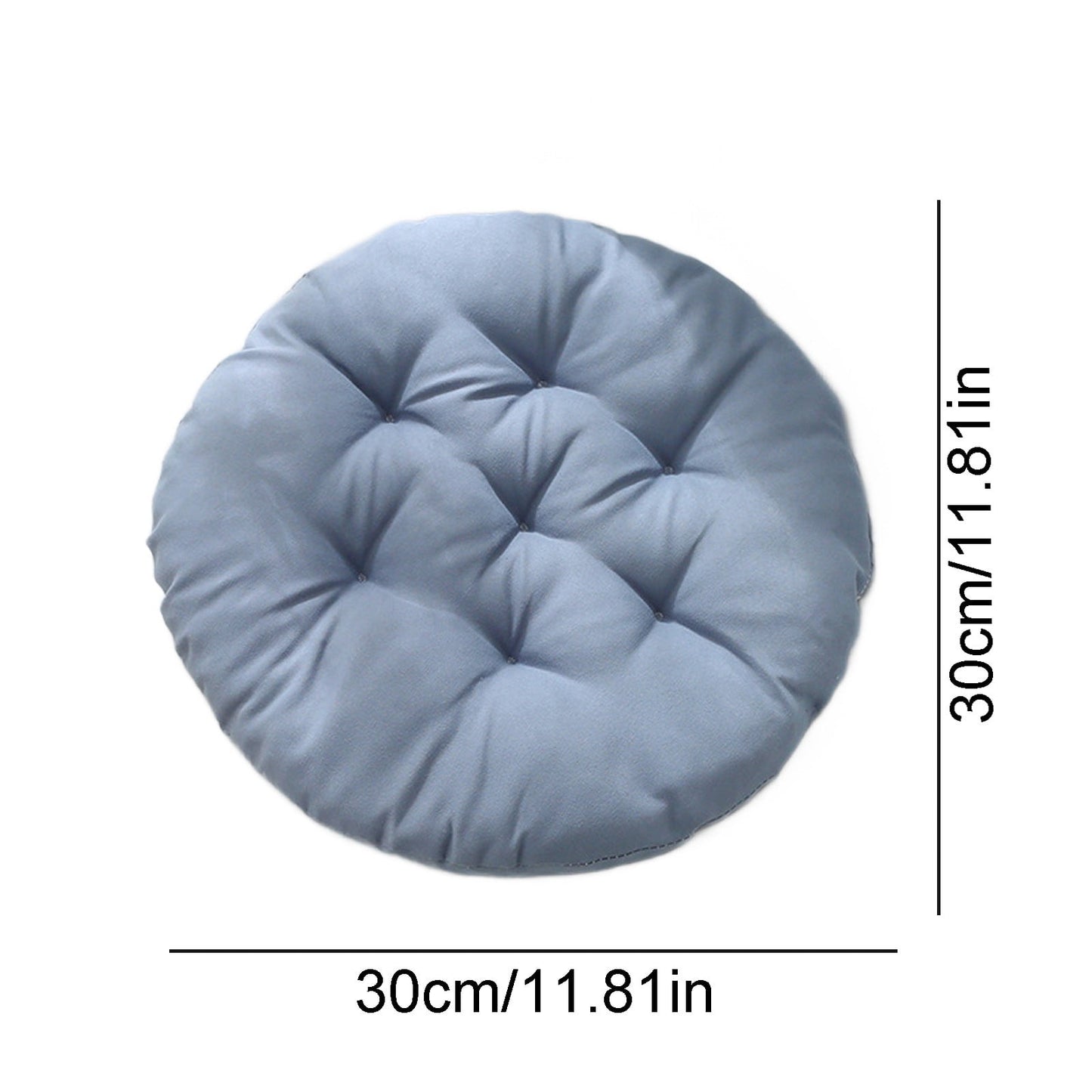 Round Bar Stool Cushion - Round Soft Chair Cushions Home Floor Pillow Indoor Corduroy Chair Pads Office Seat Cushion, Comfortable Sitting for Wooden or Metal Stools Gray