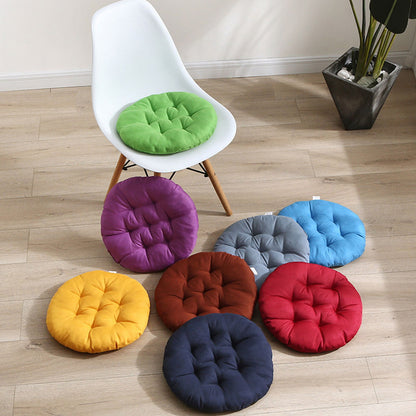Round Bar Stool Cushion - Round Soft Chair Cushions Home Floor Pillow Indoor Corduroy Chair Pads Office Seat Cushion, Comfortable Sitting for Wooden or Metal Stools Purple