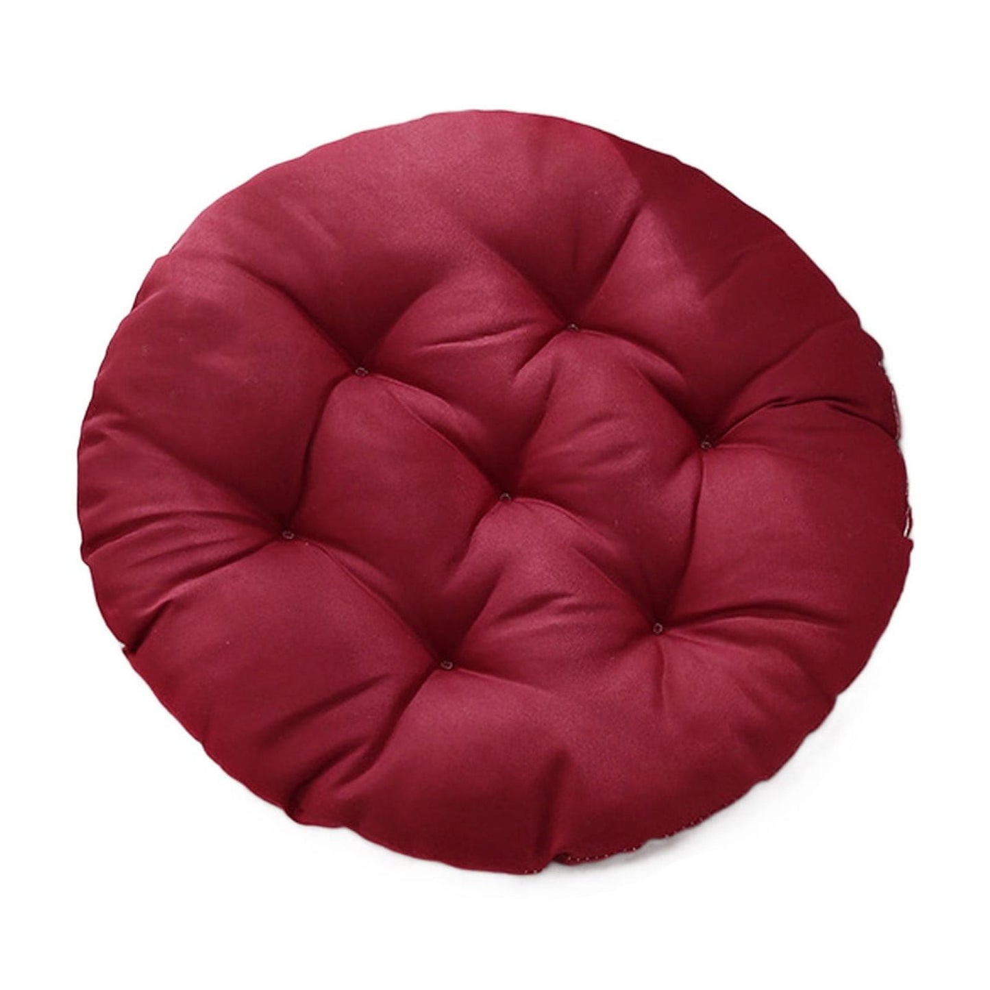 Round Bar Stool Cushion - Round Soft Chair Cushions Home Floor Pillow Indoor Corduroy Chair Pads Office Seat Cushion, Comfortable Sitting for Wooden or Metal Stools Red