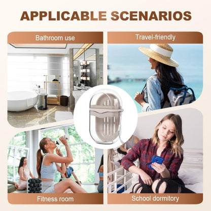 Bar Soap Holder Dish 1 Pack for Shower, Travel Soap Case with Lid for Gym, Camping Essentials, Travel Size Toiletries, Portable, Leakproof 4.33" x 2.76" x 1.57" Clear
