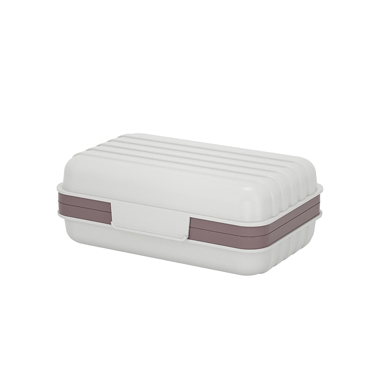 Bar Soap Holder Dish 1 Pack for Shower, Travel Soap Case with Lid for Gym, Camping Essentials, Travel Size Toiletries, Portable, Leakproof 4.72" x 2.99" x 1.97" White
