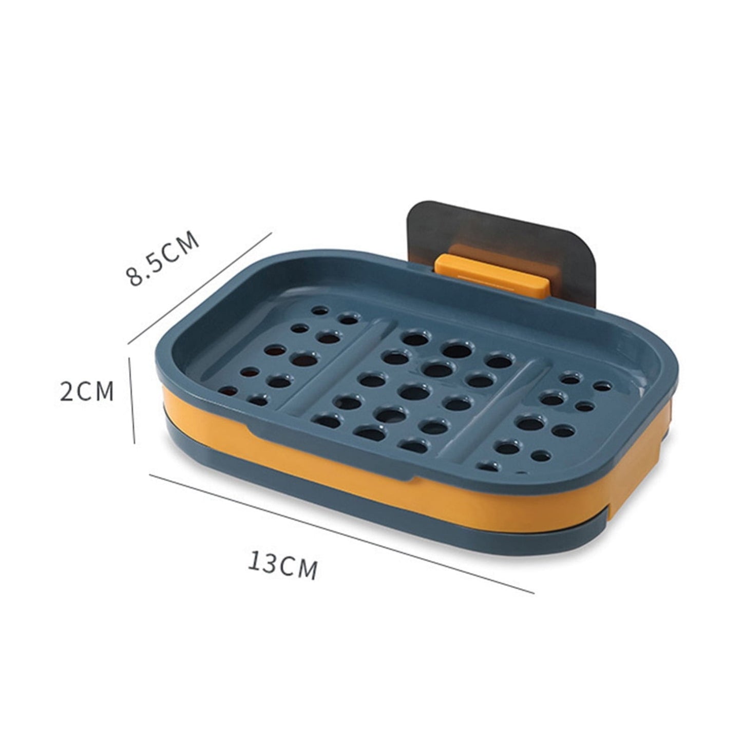 Shower Soap Dish with Suction Cups, Wall-Mounted Bathroom Organizer for Bar Soap, Waterproof Kitchen Soap Holder with Drainage Holes Blue 5.12x3.35x0.787'' Pink