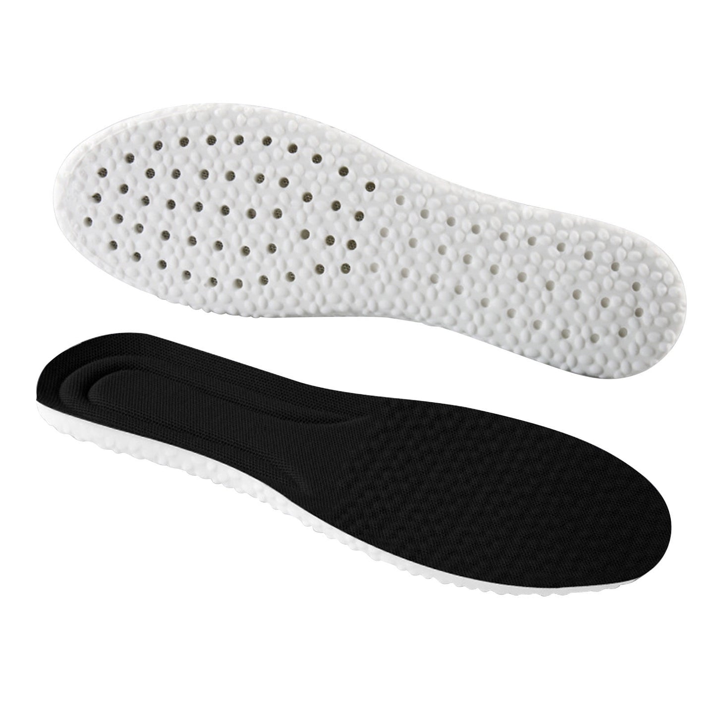 Steppers Insoles for Men Women, Massage Insole, Cloud Insole, Men's Comfortble Steppers Shoe Insoles Inserts, Memory Foam with Arch Surpport Insoles for Arch Pain,Advanced Sport Massaging Insoles Black 39-40