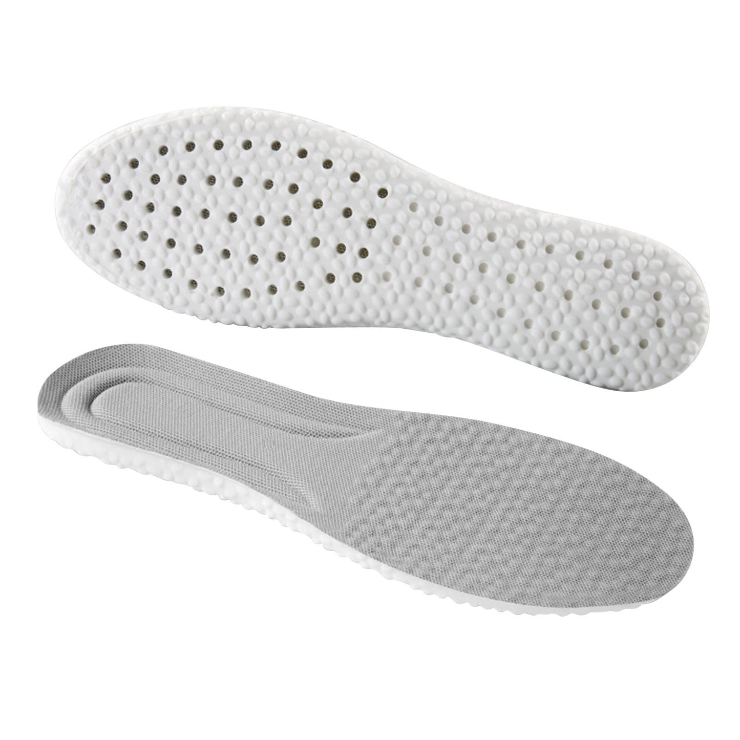 Steppers Insoles for Men Women, Massage Insole, Cloud Insole, Men's Comfortble Steppers Shoe Insoles Inserts, Memory Foam with Arch Surpport Insoles for Arch Pain,Advanced Sport Massaging Insoles Grey 37-38