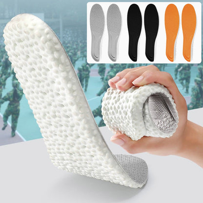 Steppers Insoles for Men Women, Massage Insole, Cloud Insole, Men's Comfortble Steppers Shoe Insoles Inserts, Memory Foam with Arch Surpport Insoles for Arch Pain,Advanced Sport Massaging Insoles Grey 41-42