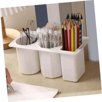 Desk Organizer - Pen Tray - Makeup Brush Holder - Desk Accessories - Pen Holder - Hanging Storage Tray - Office Supplies - Cosmetics Organizer - Space Saving - School Supplies - Table Organizer - Black - 1 Piece